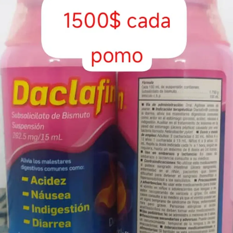 Subsalicilato de Bismuto Frasco con 120 mL (De 6 a 12 años y adultos)