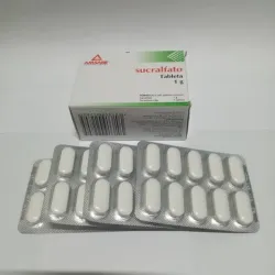 Sucralfato de 1 g (1000 mg) Caja con 40 Tabletas (4 blíster de 10 Tabletas cada una)