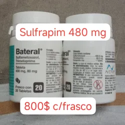 Sulfrapim de 480 mg Frascos con 20 Tabletas 
