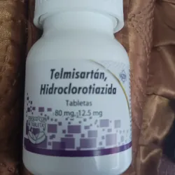 Telmisartán, Hidroclorotiazida Tabletas 80 mg /12.5 mg Frasco con 14 Tabletas (Mayores de 18 años)