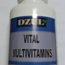 Vital Multivitaminas Vitamina A-C-D3-E-K1-B1-B2-B6-Ácido Fólico-B12-Calcio-Magnesio-Zinc de 100 Tabletas 