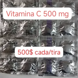 Vitamina C de 500 mg de 10 tabletas masticables 