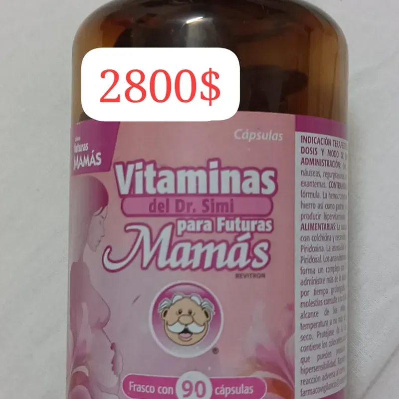 Vitaminas para Futuras Mamás Frasco con 90 cápsulas 