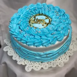 Cacke relleno de crema de leche 