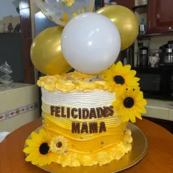 Cacke relleno de leche condensada 