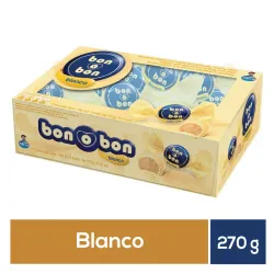 Caja de Bombones Blancos Bon o Bon 270g 18u