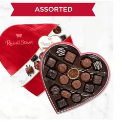Caja de Bombones de Chocolate con forma de corazón 17u