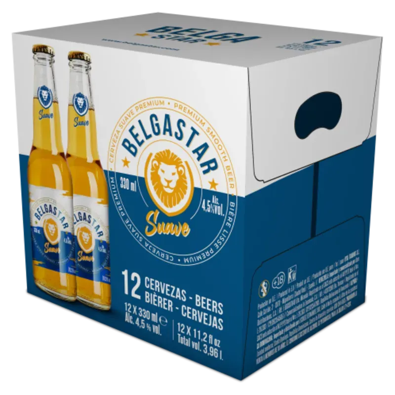 Caja de Cerveza Belgastar Suave 