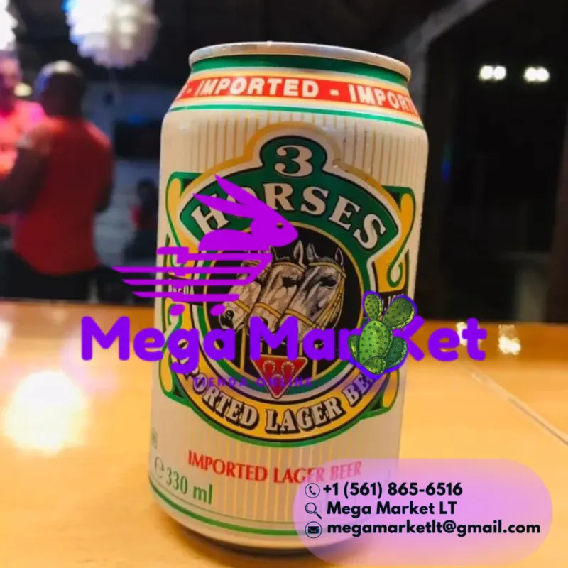 💜Cerveza 3 Horses ( 330 ml ) 