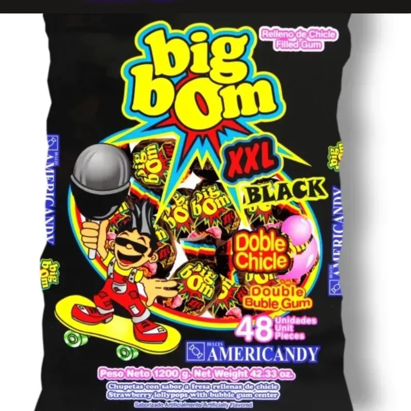 💜Chupa chupa big boom paquete de 48 Unidades XXL