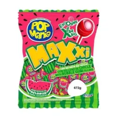 Chupa Chupas Pop Mania de Sandia con relleno de chicle 672g