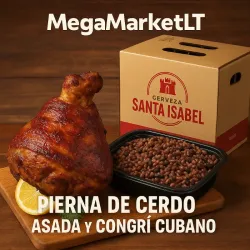 Combo de Pernil de Cerdo de 10lb asado y Congris 