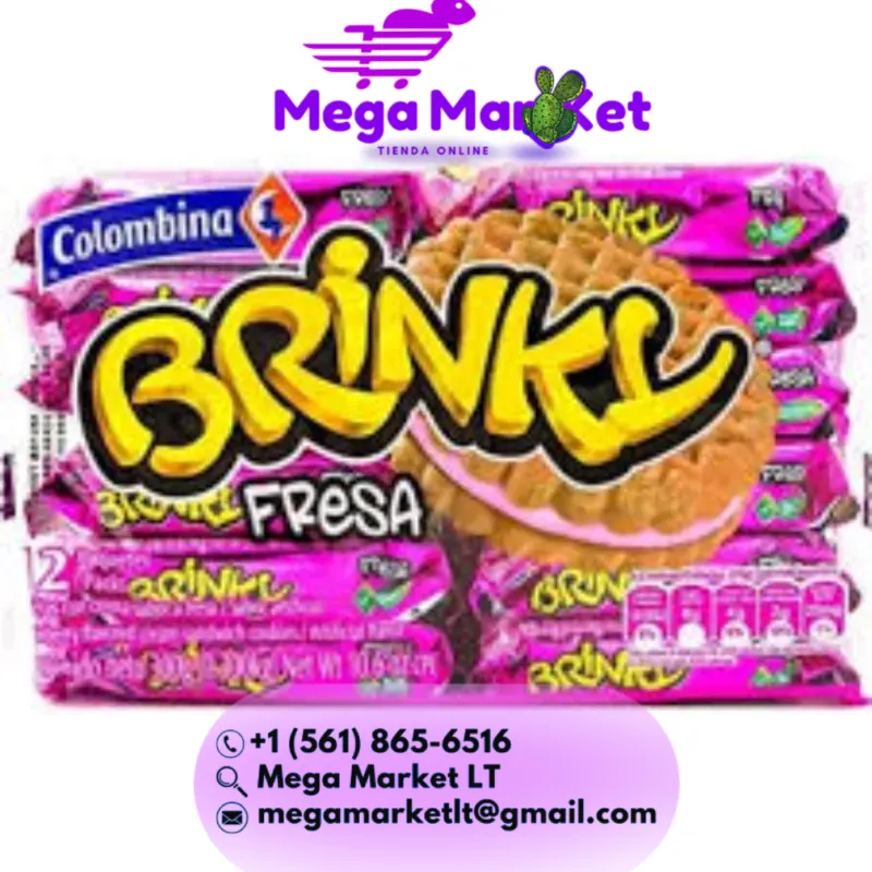 💜Galletas de fresa BRINKY (300g)