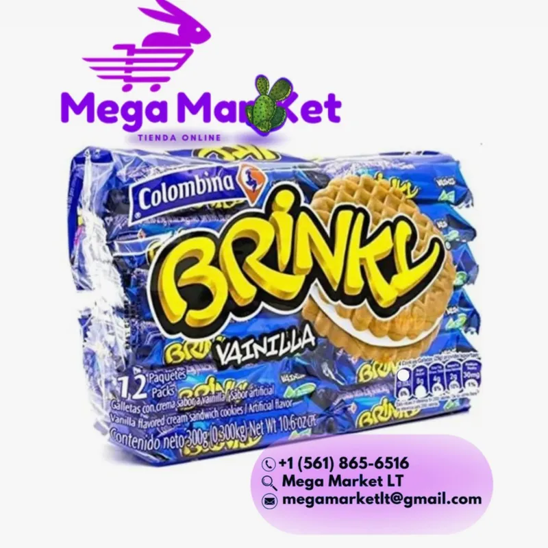 💜Galletas de vainilla BRINKY ( 12 x 300g ) 