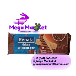 💜Galletas wafer sabor chocolate Renata (115 g / 4.05z oz)