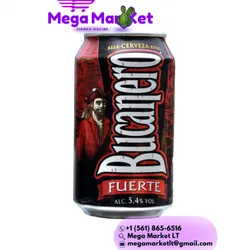 💜Media caja de Cerveza Bucanero (12 x 355 ml)