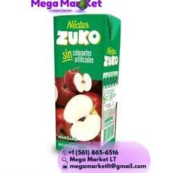 💜Néctar sabor manzana cajita zuco 200 ml