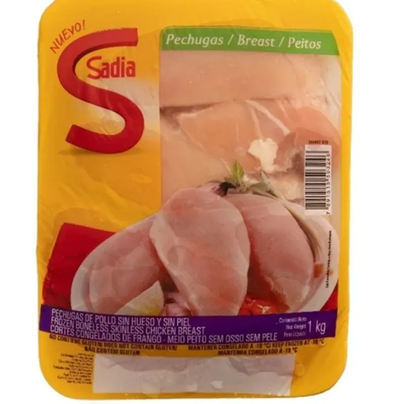 Pechuga de Pollo Natural sin hueso 1kg 