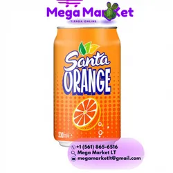 💜Refresco gaseado de naranja Santa Orange ( 12 x 330 ml )