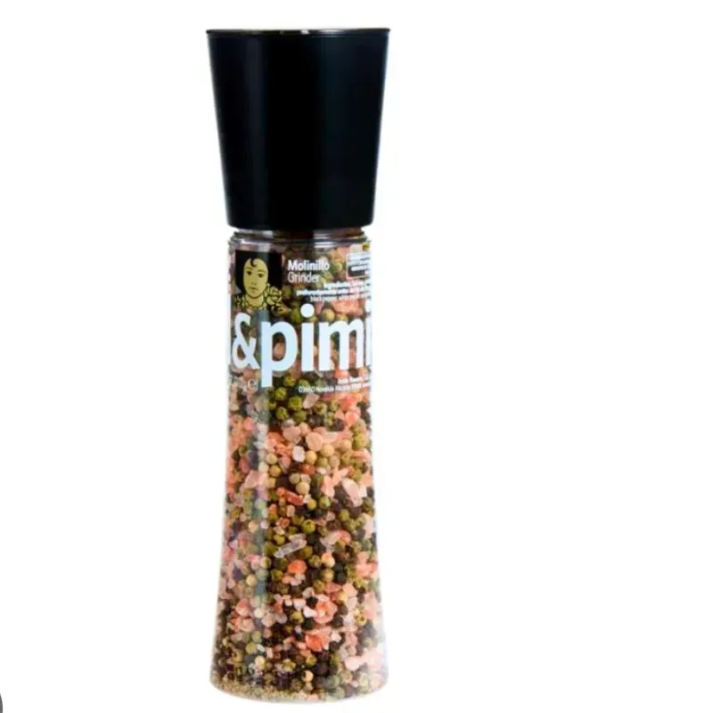 Sal Rosa Himalaya y 3 tipos de Pimienta 