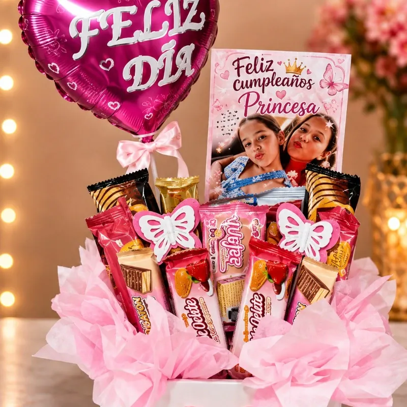 Cesta de regalos 🎁 Feliz cumpleaños