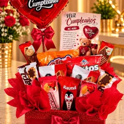 Cesta de regalos Feliz cumpleaños 🎁