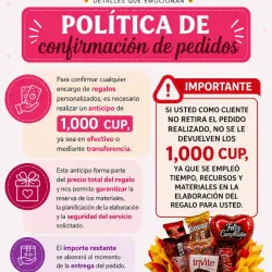 Política de pedidos Importante leer antes de realizar un pedido 