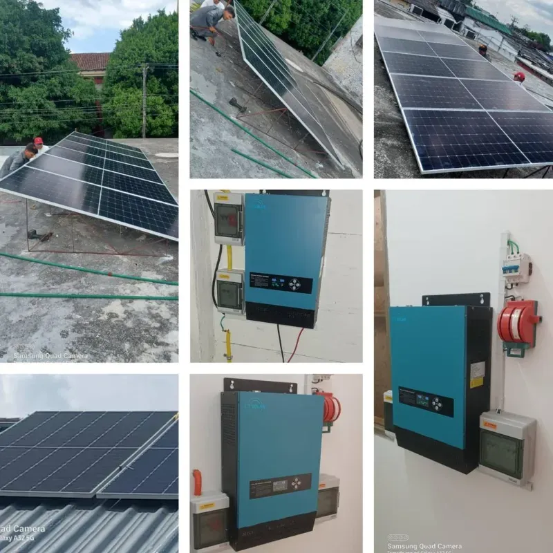 Sistema de estación fotovoltaica 