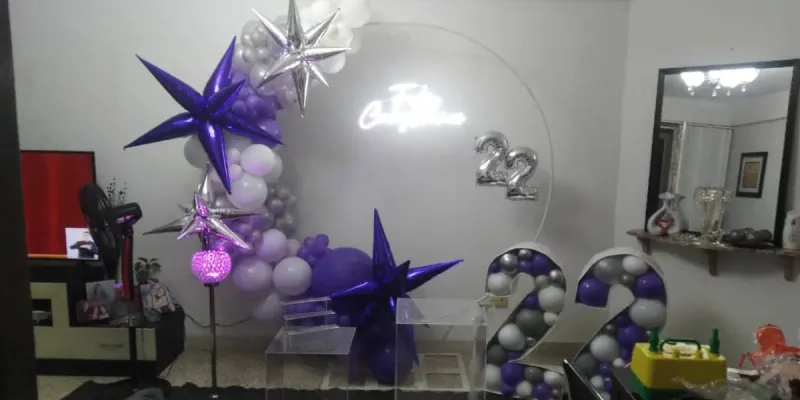 Aro y globos Morado 💜