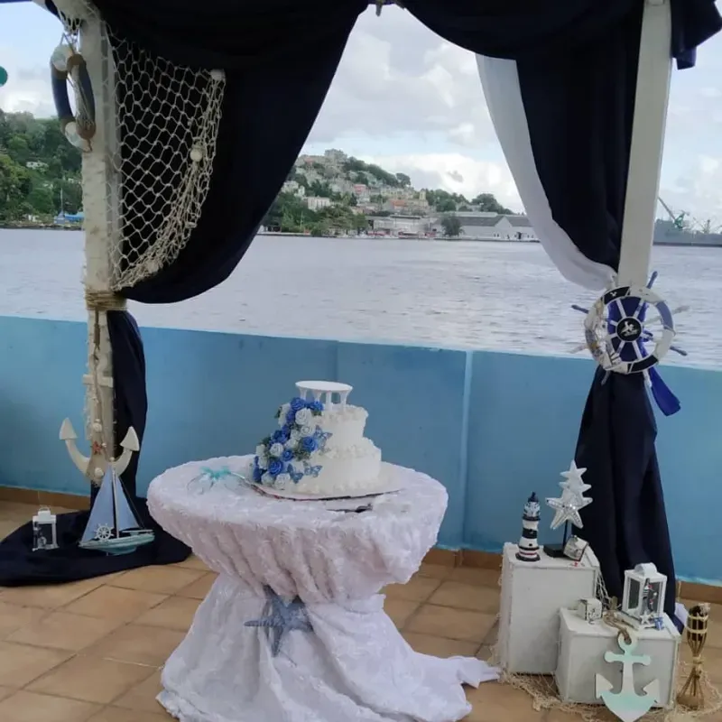 Boda 💙 tema Mar 🌊