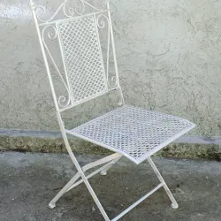 Silla garden de forja