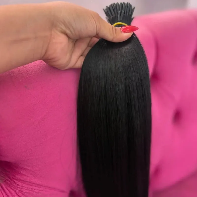 Mechón de 25extenciones lacias negras