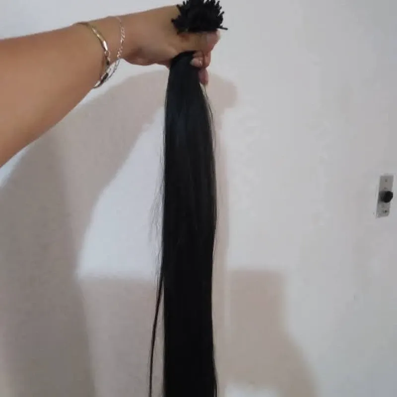 Mechón de 25extenciones lacias negras
