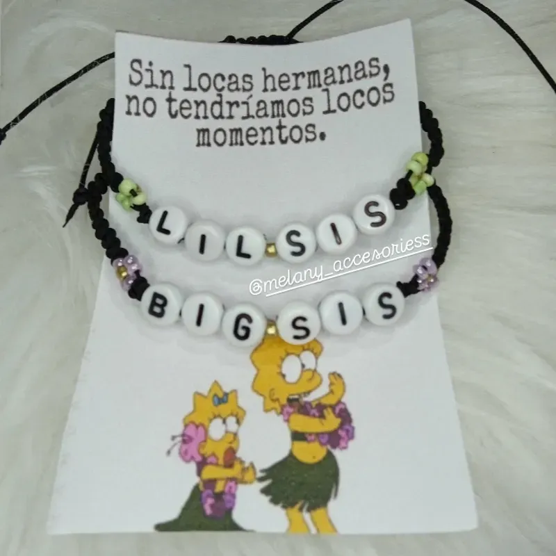 Pulseras para compartir entre hermanas