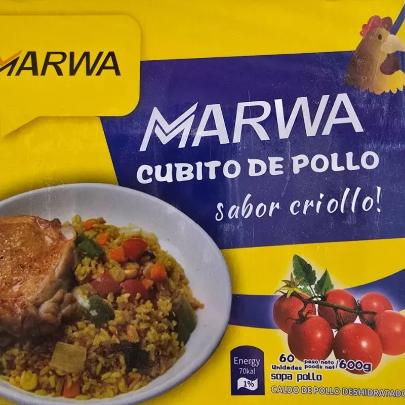 Caldo de pollo en pastillas 
