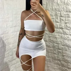 Conjunto blanco de tiras