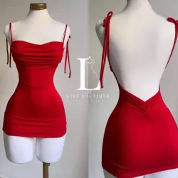 Vestido rojo corto 