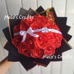 Ramo de 20 rosas de saten