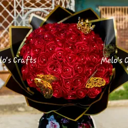 Ramo de 60 rosas de saten