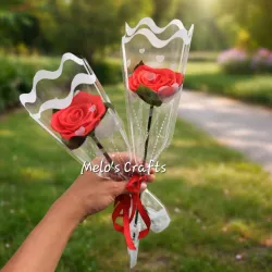 Rosa en manga floral