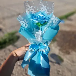 Rosa eterna azul claro🩵
