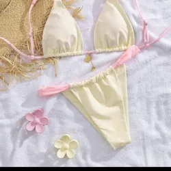 Bikini Amarillo y Rosa