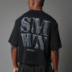 Pullover Negro de Hombre con letrero SUMWON