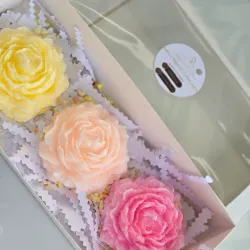 Set de 3 velas decorativas 