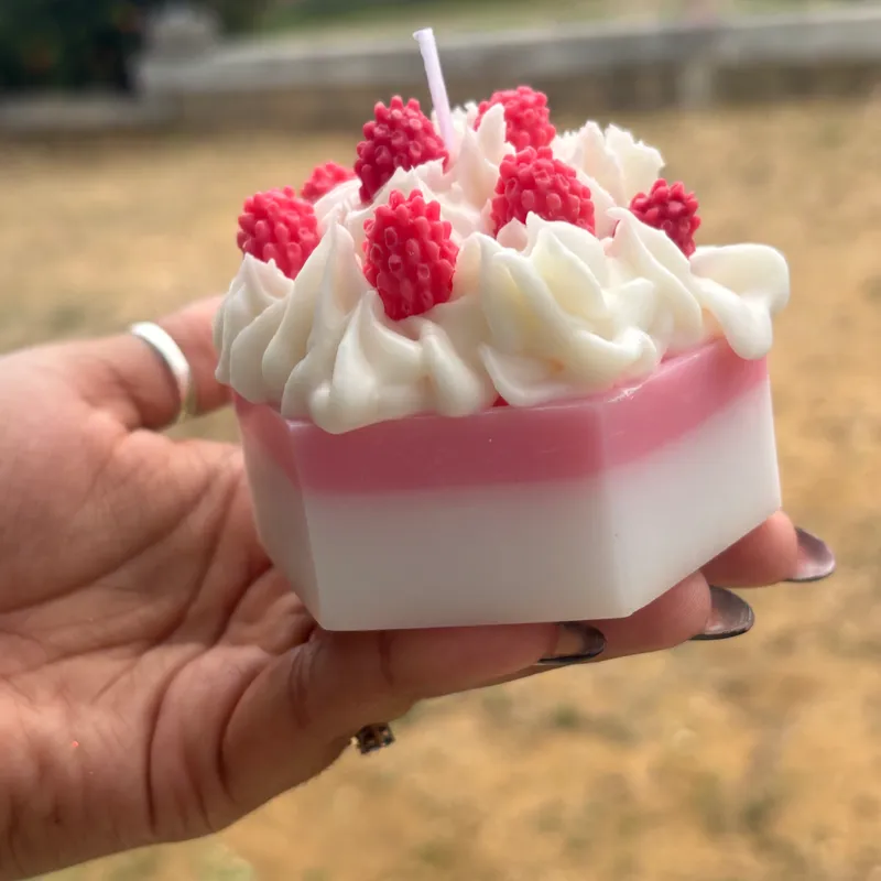 Vela aromática tipo postre kake