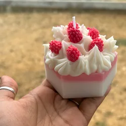 Vela aromática tipo postre kake