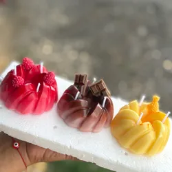 Velitas tipo postre de flan