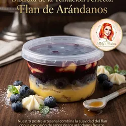 Mini porción de Flan de Arándanos