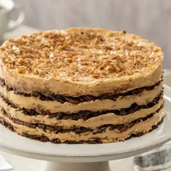 Tarta Carlota de dulce leche