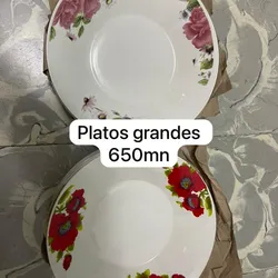 Platos ondos y grandes 